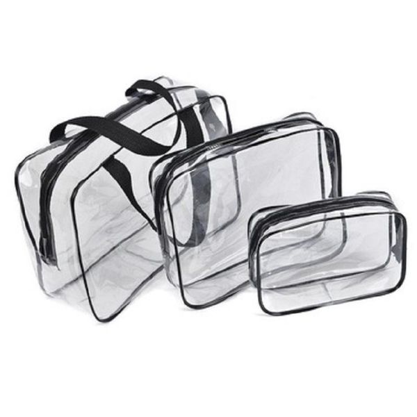 storage bags 3-piece set travel transparent cosmetic bag pvc women zipper clear beauty case make up organizer bath toiletry wash
storage bags 3-piece set travel transparent cosmetic bag pvc women zipper clear beauty case make up organizer bath toiletry wash