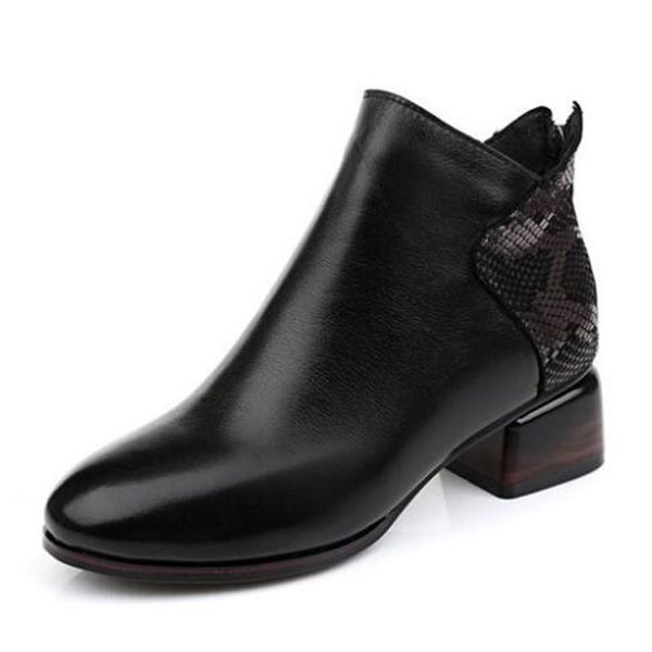 boots cowhide / sheepskin snake splice leather shoes autumn plus size winetr fashion women snow, Black
boots cowhide / sheepskin snake splice leather shoes autumn plus size winetr fashion women snow, Black