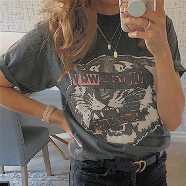 tiger head black graphic neutral tee women summer short sleeve o neck t shirt casual vintage hipster clothes creativity 2020, White
tiger head black graphic neutral tee women summer short sleeve o neck t shirt casual vintage hipster clothes creativity 2020, White