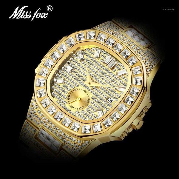 missfox men's watches 18k golden quartz watch men calendar men's waterproof analog fashion diamond clock 20201, Slivery;brown
missfox men's watches 18k golden quartz watch men calendar men's waterproof analog fashion diamond clock 20201, Slivery;brown
