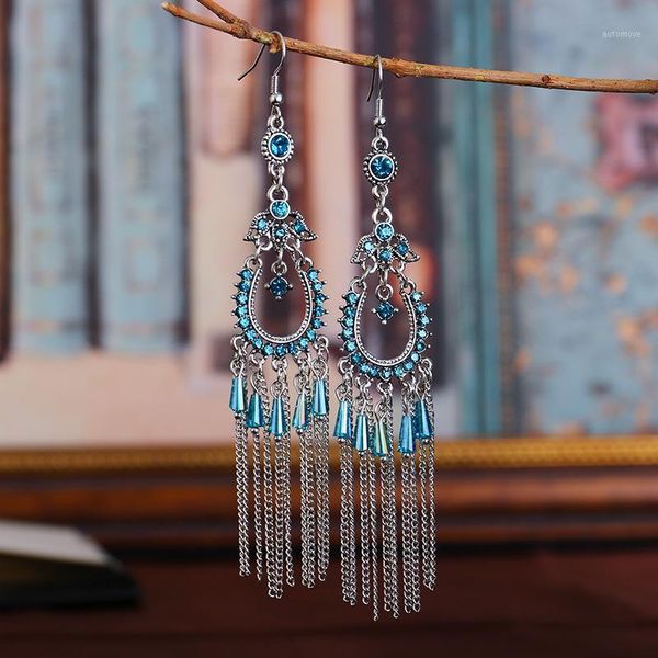 ethnic vintage drop earrings 2020 women bohemia antique silver color water drop shape crystal bead long chains tassel earrings1
ethnic vintage drop earrings 2020 women bohemia antique silver color water drop shape crystal bead long chains tassel earrings1