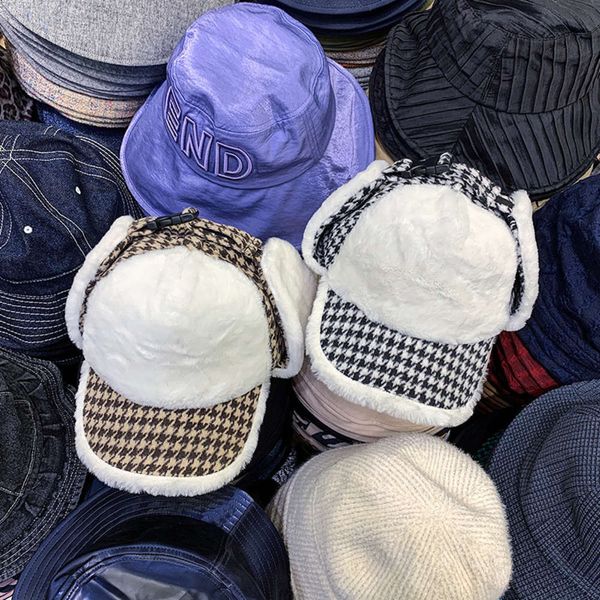new cute style winter over ear protection baseball lattice decoration warm student couple cap men's and women's fashion, Blue;gray
new cute style winter over ear protection baseball lattice decoration warm student couple cap men's and women's fashion, Blue;gray