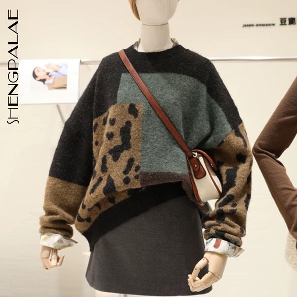 shengpalae new autumn long sleeve jumper knitted loose fashion pullover femme leopard hit color sweater za5272 201130, White;black
shengpalae new autumn long sleeve jumper knitted loose fashion pullover femme leopard hit color sweater za5272 201130, White;black