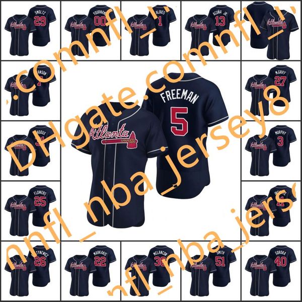 #13 ronald acuna jr. 5 freddie an atlanta 1 ozzie albies braves men women youth navy custom authentic 2020 alternate jersey, Blue;black
#13 ronald acuna jr. 5 freddie an atlanta 1 ozzie albies braves men women youth navy custom authentic 2020 alternate jersey, Blue;black