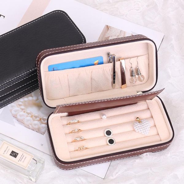 fashion multifunction jewelry box portable zipper leather earring ring box jewelry organizer display travel case, Pink;blue
fashion multifunction jewelry box portable zipper leather earring ring box jewelry organizer display travel case, Pink;blue