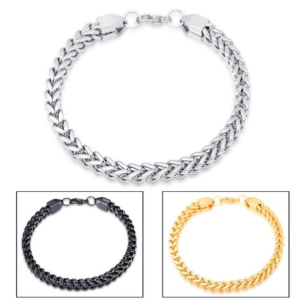 punk style 316l stainless steel mens bracelet individuality present three color optional character charm bracelet new, Black
punk style 316l stainless steel mens bracelet individuality present three color optional character charm bracelet new, Black