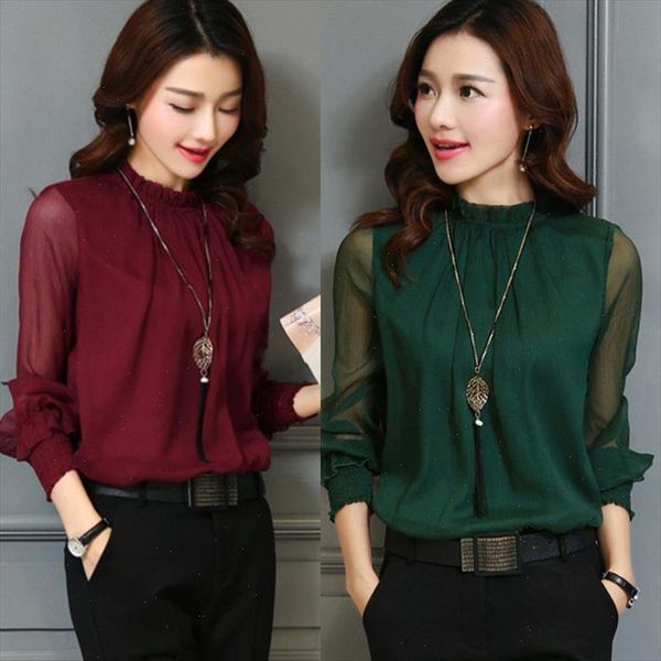 new arrived 2021 spring autumn ladies korean long sleeved loose women shirts thin o neck chiffon blouse, White
new arrived 2021 spring autumn ladies korean long sleeved loose women shirts thin o neck chiffon blouse, White