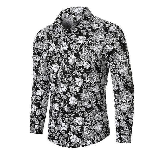 men's casual floral shirt linen long sleeve flower shirts for man slim fit blouse male autumn new black navy white, White;black
men's casual floral shirt linen long sleeve flower shirts for man slim fit blouse male autumn new black navy white, White;black