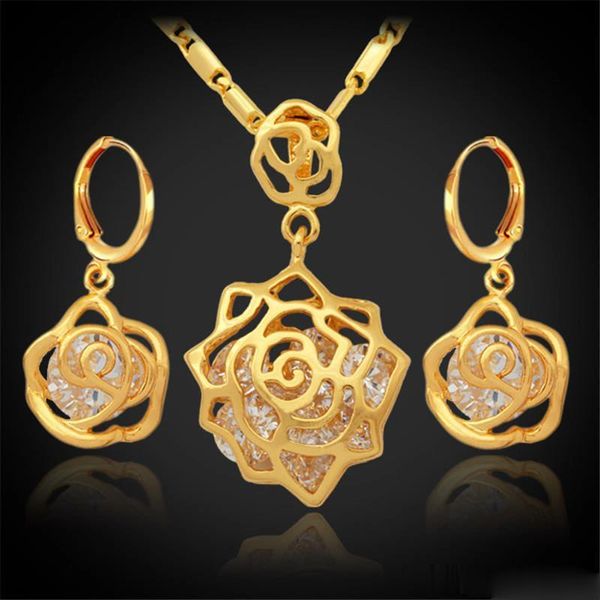 vintage infinity elegant rose cubic zirconia earrings pendant set 18k real gold plated fashion jewelry sets for women, Black
vintage infinity elegant rose cubic zirconia earrings pendant set 18k real gold plated fashion jewelry sets for women, Black