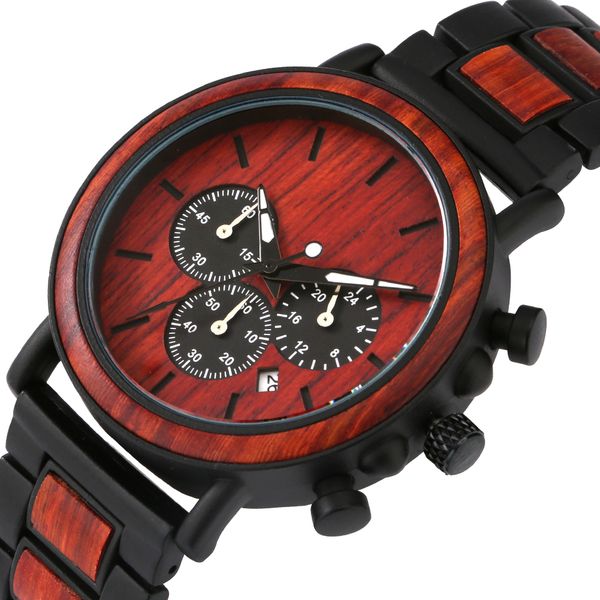 natural wood watch for men luxury multifunctional calendar date mens red black wooden band man sandalwood male wristwatch quartz watches, Slivery;brown
natural wood watch for men luxury multifunctional calendar date mens red black wooden band man sandalwood male wristwatch quartz watches, Slivery;brown