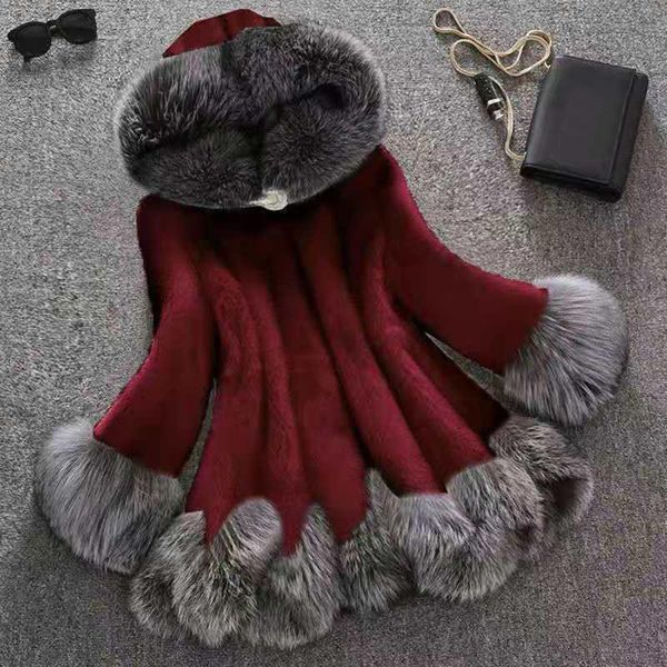 women's fur & faux lady's solid artificial coat winter jacket women elegant thick warm loose long parkas outerwear fake jacket#112, Black
women's fur & faux lady's solid artificial coat winter jacket women elegant thick warm loose long parkas outerwear fake jacket#112, Black