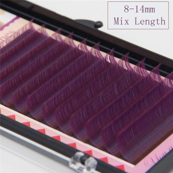 false eyelashes jadecolier long purple lashes 8-14mm mix length professional makeup colored eyelash extension
false eyelashes jadecolier long purple lashes 8-14mm mix length professional makeup colored eyelash extension