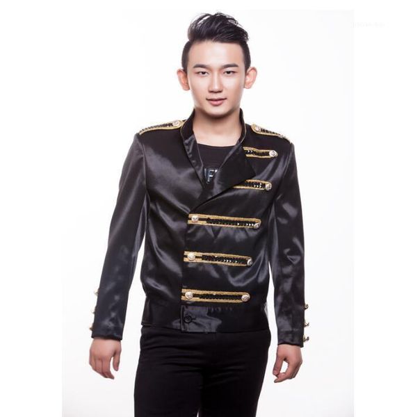 men suits designs masculino terno stage costumes for singers men blazer dance jacket formal dress punk black stand collar 3xl1, White;black
men suits designs masculino terno stage costumes for singers men blazer dance jacket formal dress punk black stand collar 3xl1, White;black