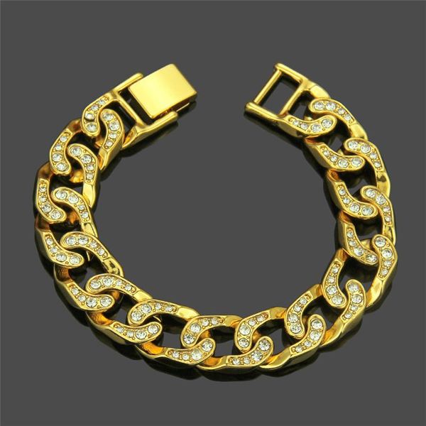 2020 gold crystal bracelets for men woman boy girl chain pendants for men's hip hop men jewelry, Black
2020 gold crystal bracelets for men woman boy girl chain pendants for men's hip hop men jewelry, Black