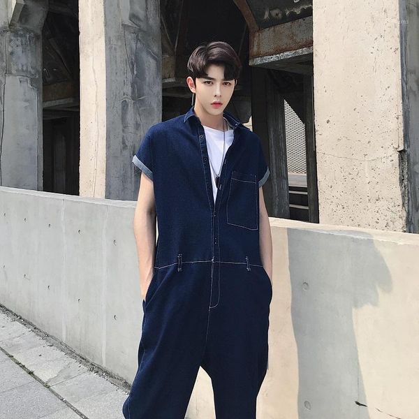 2020 new men jumpsuit male long cargo casual fashion trousers denim jumpsuit blue natural waist men's overalls1
2020 new men jumpsuit male long cargo casual fashion trousers denim jumpsuit blue natural waist men's overalls1