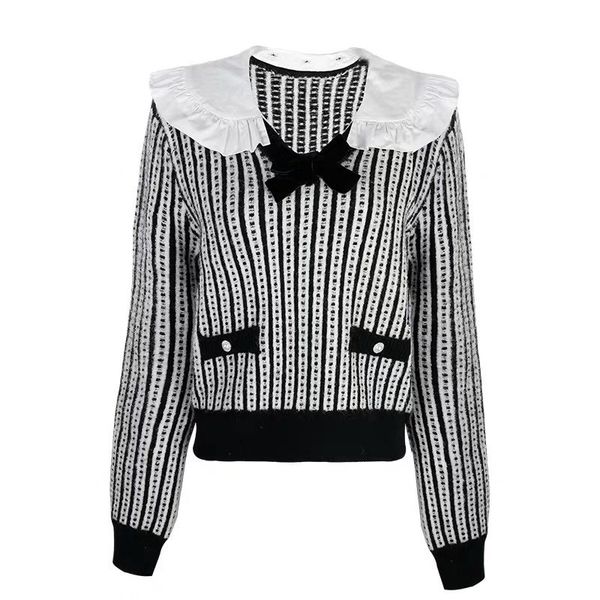 european station 2020 autumn winter new versatile detachable doll collar sweet wool cashmere sweater sweater sweater woman, White;black
european station 2020 autumn winter new versatile detachable doll collar sweet wool cashmere sweater sweater sweater woman, White;black