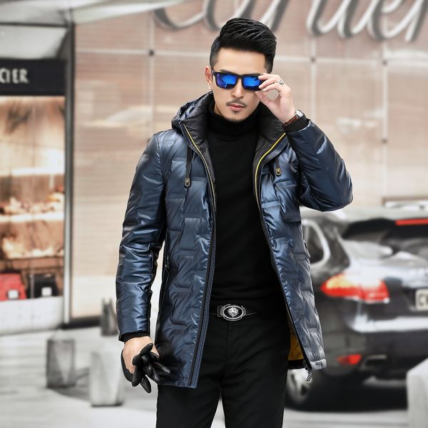 huagongzi men's down jacket medium length white duck down winter new thickening warm winter clothes men's coat fashion q1209, Black
huagongzi men's down jacket medium length white duck down winter new thickening warm winter clothes men's coat fashion q1209, Black
