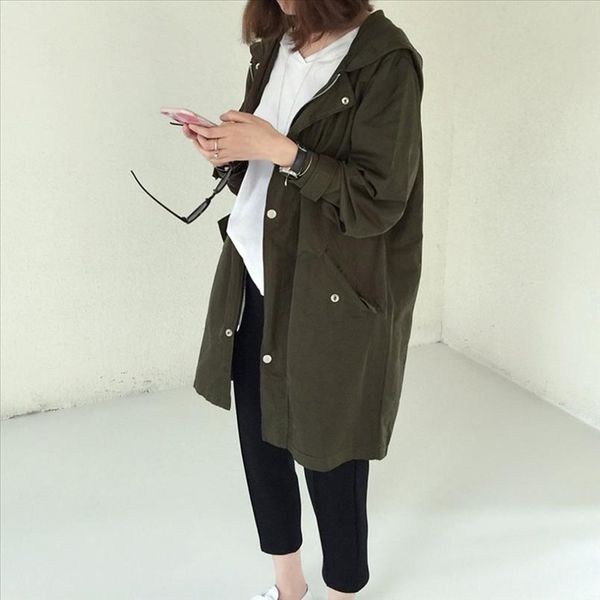 women windbreaker fashion women spring autumn loose type jacket outwear letter printed long style female jacket coat with zipper, Black;brown
women windbreaker fashion women spring autumn loose type jacket outwear letter printed long style female jacket coat with zipper, Black;brown