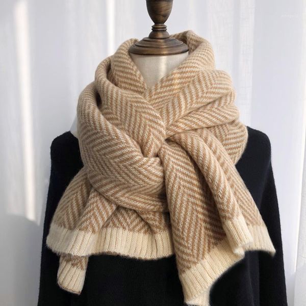 scarves women cashmere scarf winter retro korean style casual warm knit shawls british men geometric stripe 180cm1, Blue;gray
scarves women cashmere scarf winter retro korean style casual warm knit shawls british men geometric stripe 180cm1, Blue;gray