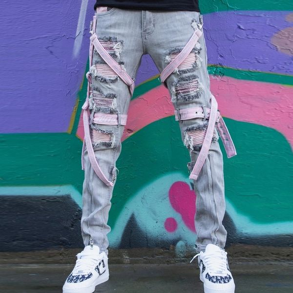 2hr0 fashion mens skinny jeans ripped destroyed denim jeans slim fit cool denim hip embroidered badge hop stretch pencil pants plus size tro, Blue
2hr0 fashion mens skinny jeans ripped destroyed denim jeans slim fit cool denim hip embroidered badge hop stretch pencil pants plus size tro, Blue
