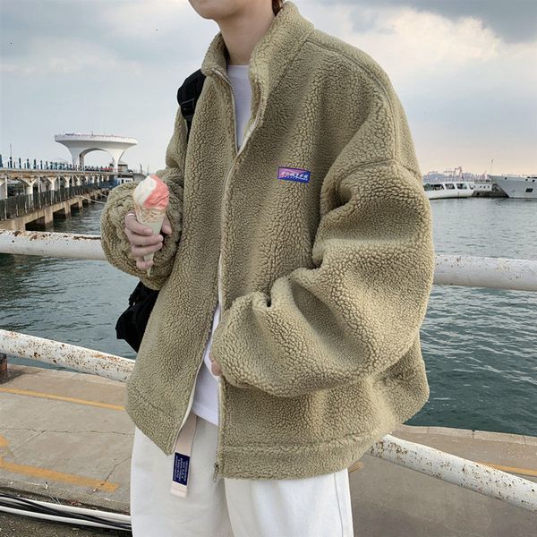 2021 new winter warm lambswool parkas for men korean solid color oversized man casual thicken coats male jacket uo6l, Black
2021 new winter warm lambswool parkas for men korean solid color oversized man casual thicken coats male jacket uo6l, Black