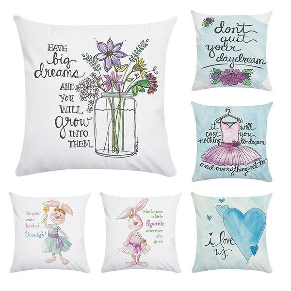 cartoon polyester cushion cover letter be your own love pillow case patchwork decorative lovely pillowcase sofa ca cr095
cartoon polyester cushion cover letter be your own love pillow case patchwork decorative lovely pillowcase sofa ca cr095