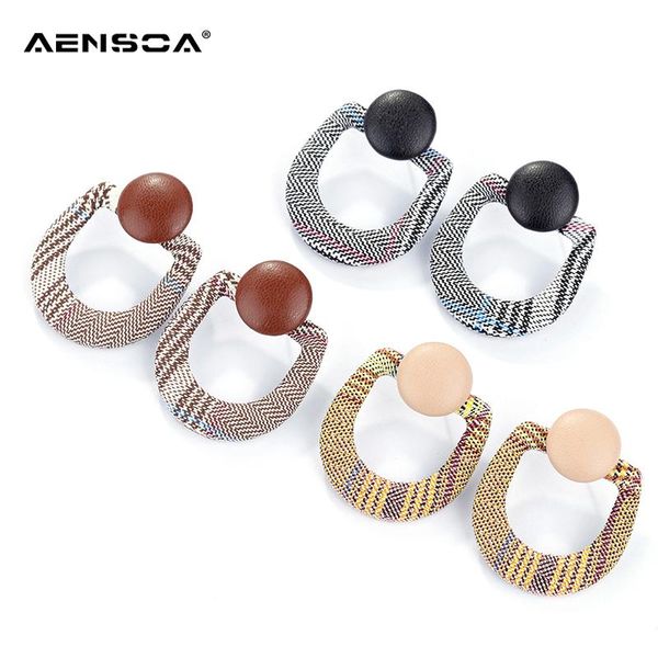 ansoa fashion bohemia кожаные серьги для женщин заявление ткань геометрические серьги ювелирные изделия подарок пенденс, Silver
ansoa fashion bohemia кожаные серьги для женщин заявление ткань геометрические серьги ювелирные изделия подарок пенденс, Silver