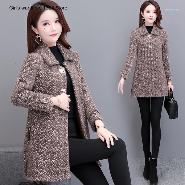 women's wool & blends hepburn style woolen coat women's middle school long autumn 2021 korean mink like thick1, Black
women's wool & blends hepburn style woolen coat women's middle school long autumn 2021 korean mink like thick1, Black
