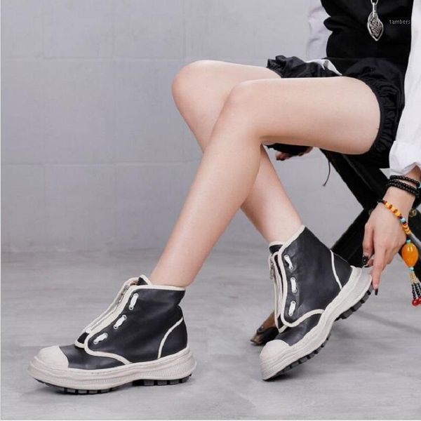 spring autumn new retro mixed colors sewing genuine leather women ankle short equestrian boots ladies casual sneakers 202012091, Black
spring autumn new retro mixed colors sewing genuine leather women ankle short equestrian boots ladies casual sneakers 202012091, Black