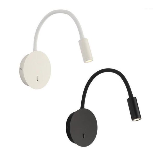 3w cree led bedside light fixture wall mount lamp switch reading spotlight l white/black shell1
3w cree led bedside light fixture wall mount lamp switch reading spotlight l white/black shell1