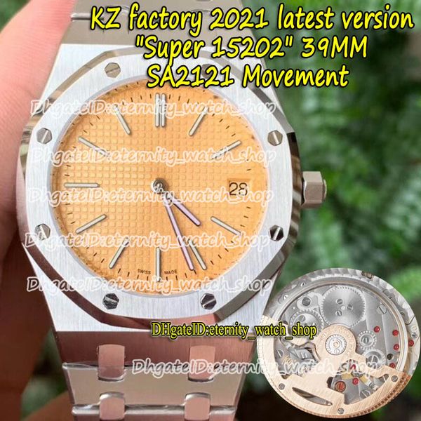eternity kzf 2021 latest version 39mm cal.2121 sa2121 automatic rose gold texture dial 15202 mens watch steel case bracelet watches bc 01-b, Slivery;brown
eternity kzf 2021 latest version 39mm cal.2121 sa2121 automatic rose gold texture dial 15202 mens watch steel case bracelet watches bc 01-b, Slivery;brown