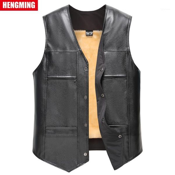 hengming vintage faux leather vests man black pu faux leather vest single breasted comfortable fur xl-3xl loose men's wear1, Black;white
hengming vintage faux leather vests man black pu faux leather vest single breasted comfortable fur xl-3xl loose men's wear1, Black;white