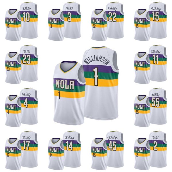 новичок орлеан пеликаны мужские zion williamson daiiris bertans e'twaun moore frank jackson jackson hayes jrue jersey, Black
новичок орлеан пеликаны мужские zion williamson daiiris bertans e'twaun moore frank jackson jackson hayes jrue jersey, Black