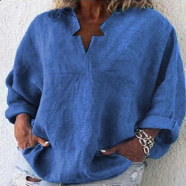 women's plus size blouse shirt plain long sleeve tailored collar basic daily causal cotton and linen spring summer p color color blue, Black
women's plus size blouse shirt plain long sleeve tailored collar basic daily causal cotton and linen spring summer p color color blue, Black