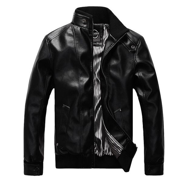 fashionable new motorcycle of men thin leather jackets with man's zipper outerwear turtleneck jacket r8iq, Black
fashionable new motorcycle of men thin leather jackets with man's zipper outerwear turtleneck jacket r8iq, Black