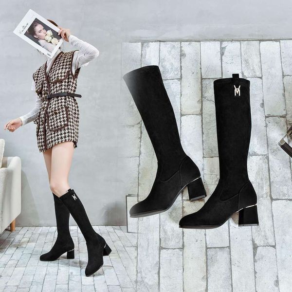 2020 women's shoes autumn and winter fashion new knee length thick high heel elastic boots, White;red
2020 women's shoes autumn and winter fashion new knee length thick high heel elastic boots, White;red