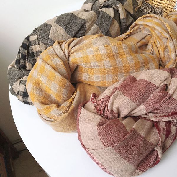 cotton winter scarf reversible scottish plaid shawls vintage long stripe fringed thickened warm women man autumn wrap fashion, Blue;gray
cotton winter scarf reversible scottish plaid shawls vintage long stripe fringed thickened warm women man autumn wrap fashion, Blue;gray