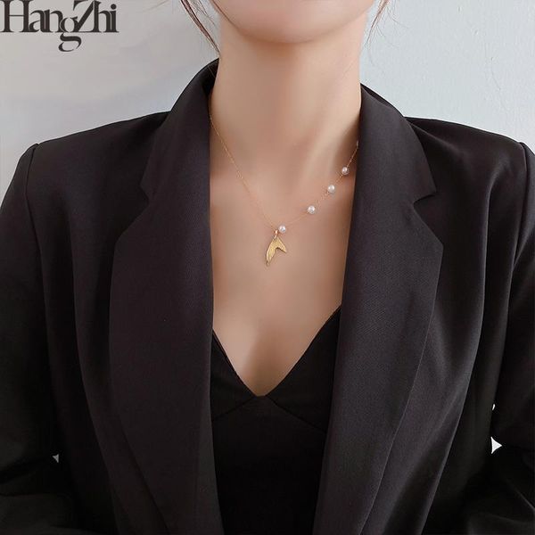 chains hangzhi 2021 temperament fish tail hanging pearl necklace choker for women girls party jewelry gifts wholesale, Silver
chains hangzhi 2021 temperament fish tail hanging pearl necklace choker for women girls party jewelry gifts wholesale, Silver