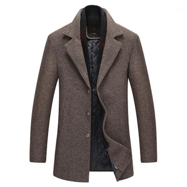 men's wool & blends men's clothes scarf detachable lapel woolen coat male casual thick warm solid color trench overcoat rm, Black
men's wool & blends men's clothes scarf detachable lapel woolen coat male casual thick warm solid color trench overcoat rm, Black