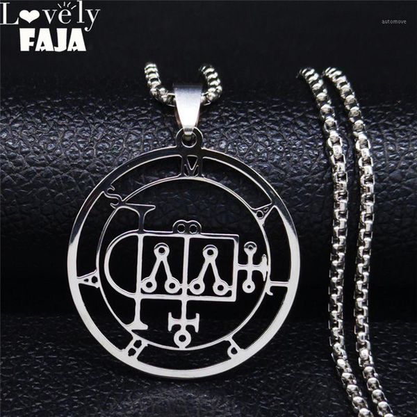 pendant necklaces 2021 stainless steel demon chain necklace silver color satan malphas for men/women jewelry collares n1248s031
pendant necklaces 2021 stainless steel demon chain necklace silver color satan malphas for men/women jewelry collares n1248s031
