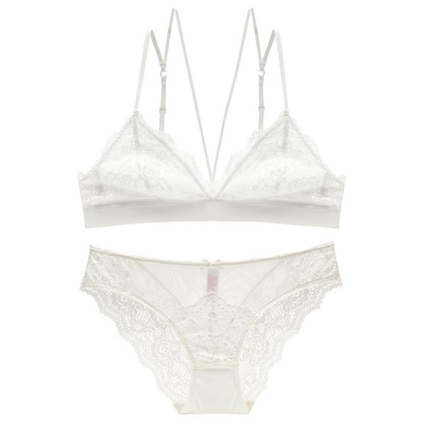 french hollowed out temptation lingerie sponge lace bra ultra thin rimless bra set c1211, Black;white
french hollowed out temptation lingerie sponge lace bra ultra thin rimless bra set c1211, Black;white