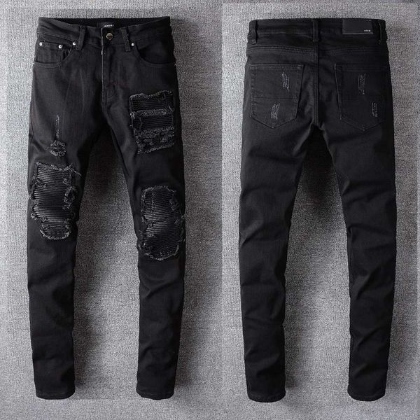trendy new menswear men's jeans black hole patch fashion stretch slim leggings cargo leather pants for men
trendy new menswear men's jeans black hole patch fashion stretch slim leggings cargo leather pants for men