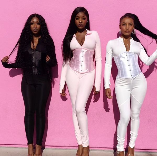 new women one piece clothing casual solid color waist seal front zipper long sleeve jumpsuit nightclub ladies leisure fashion rompers p, Black;white
new women one piece clothing casual solid color waist seal front zipper long sleeve jumpsuit nightclub ladies leisure fashion rompers p, Black;white