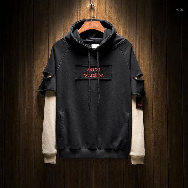 2019 autumn winter ance studios embroidery hoodie streetwear hip hop oversize women men cotton sweatshirts fake two piece1, Black
2019 autumn winter ance studios embroidery hoodie streetwear hip hop oversize women men cotton sweatshirts fake two piece1, Black