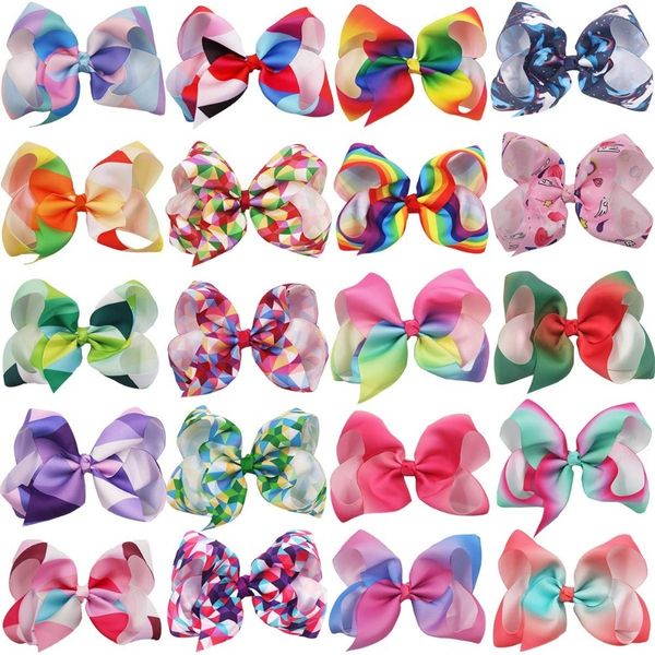 20pcs baby girls 6 inch big hair bows alligator hair clips grosgrain ribbon rainbow bow unicorn hair clips for girls kid y200710, Slivery;white
20pcs baby girls 6 inch big hair bows alligator hair clips grosgrain ribbon rainbow bow unicorn hair clips for girls kid y200710, Slivery;white