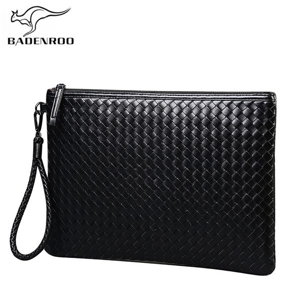 badenroo brands men leather weave knitting clutch shoulder bag wallet handy handbags day clutches male large purses c1116
badenroo brands men leather weave knitting clutch shoulder bag wallet handy handbags day clutches male large purses c1116