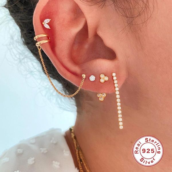 stud aide 925 sterling silver clear zircon line tassel earrings piercing pendiente earring rock punk wedding jewelry for women, Golden;silver
stud aide 925 sterling silver clear zircon line tassel earrings piercing pendiente earring rock punk wedding jewelry for women, Golden;silver