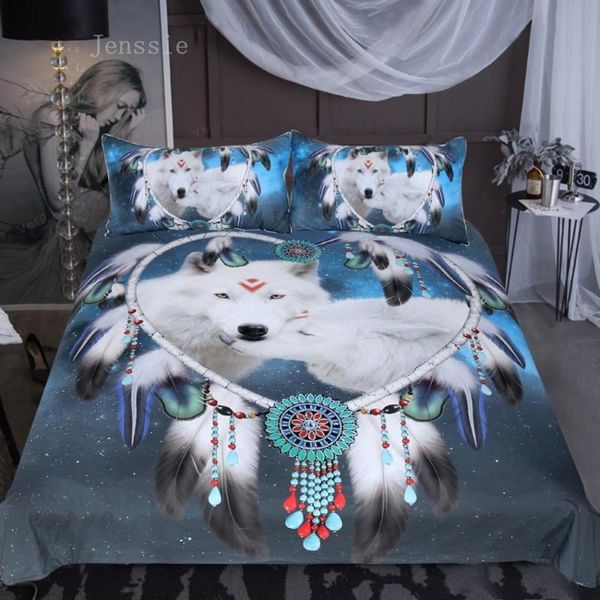 white wolves bedding set dream-catcher duvet cover wild animal bedclothes 3d print tribal bedspreads full king size
white wolves bedding set dream-catcher duvet cover wild animal bedclothes 3d print tribal bedspreads full king size