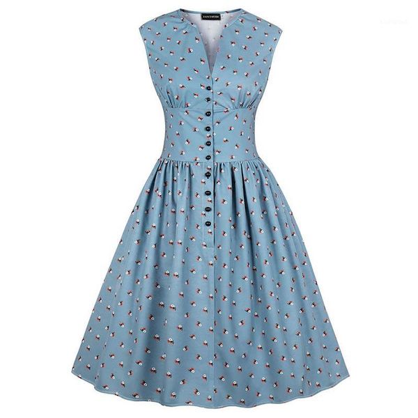 women literary retro floral flower printing sleeveless dress summer v neck casual sweet single breasted dresses vestidos1, Black;gray
women literary retro floral flower printing sleeveless dress summer v neck casual sweet single breasted dresses vestidos1, Black;gray