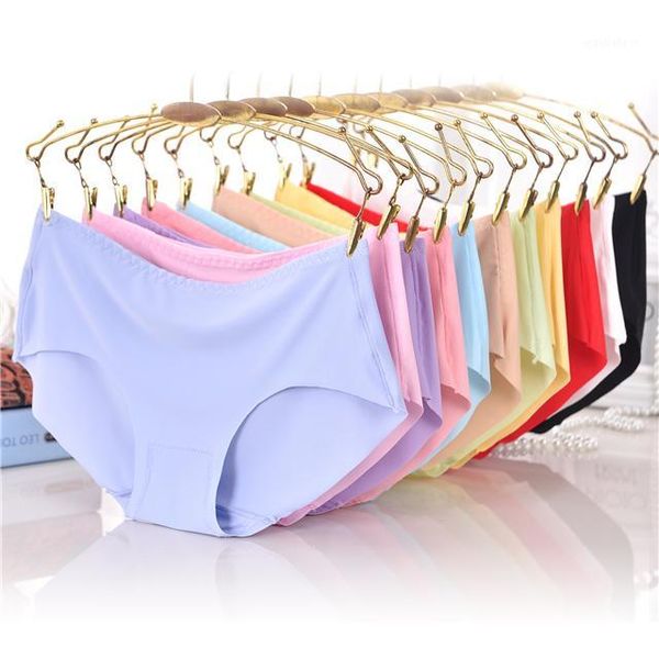 women's traceless ice silk underwear medium high waist solid color breathable briefs comfortable and breathable1, Black;pink
women's traceless ice silk underwear medium high waist solid color breathable briefs comfortable and breathable1, Black;pink
